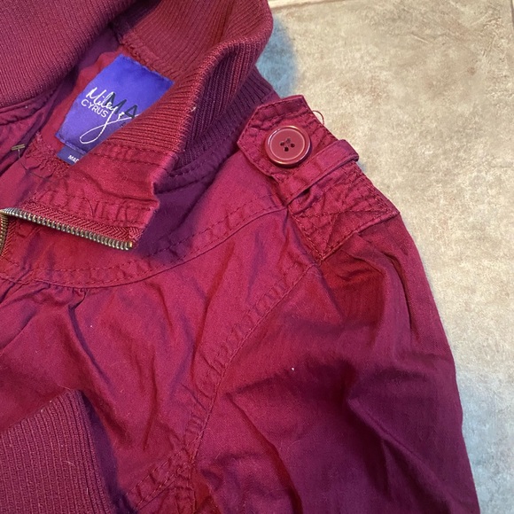 Miley Cyrus Max Azria Maroon Jacket MEDIUM - Picture 4 of 8